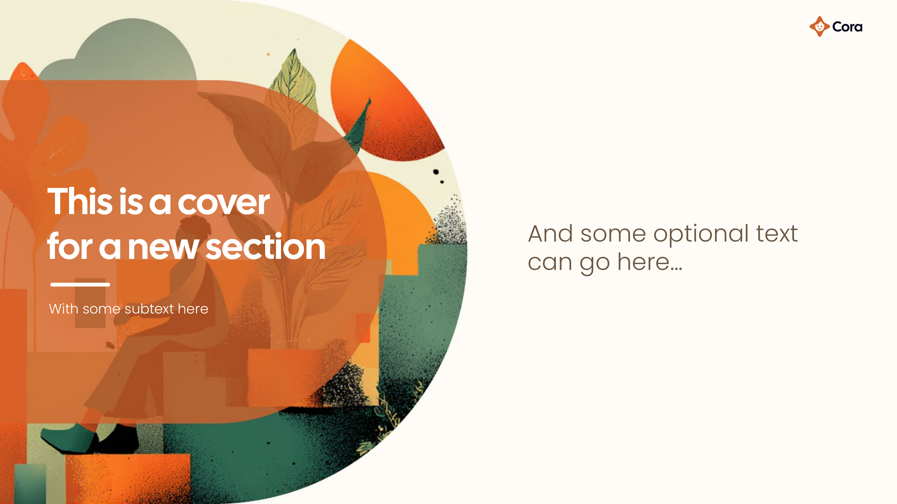 Section cover - left